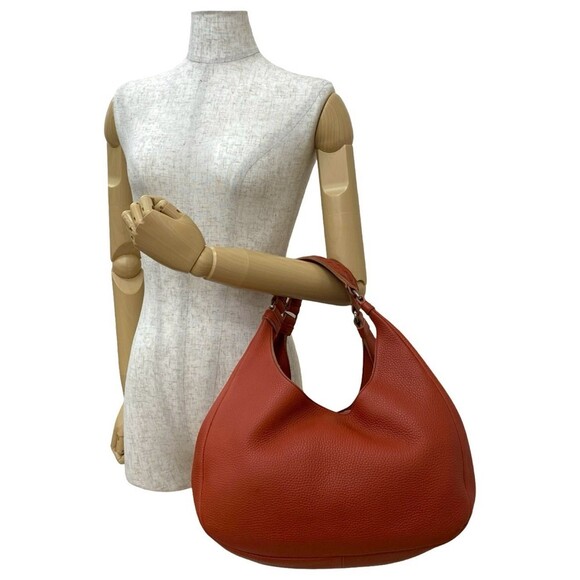 BOTTEGA VENETA Orange Leather Intrecciato Tote Bag - Picture 2 of 10